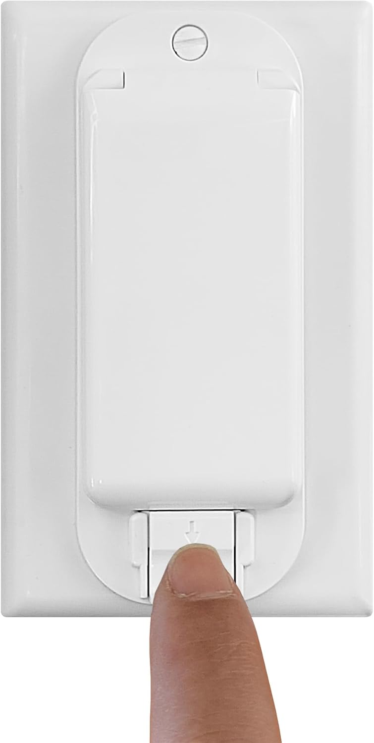LRANFOW 4 Light Switch Guard Cover, Baby Proof Wall Switch Cover Guard for Rocker Light Switch Protects Your Lights or Circuits from Being Accidentally Turned On or Off - Image 5